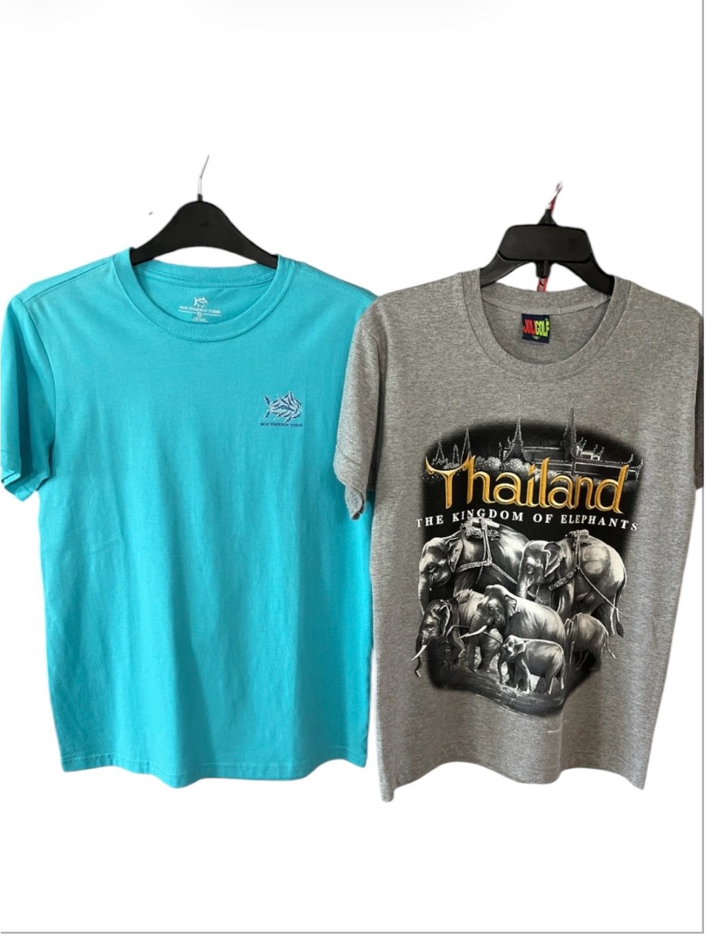 Boys XL / Men's M Graphic T-Shirt Bundle Lot of 2 Southern Tide Thailand NWT
